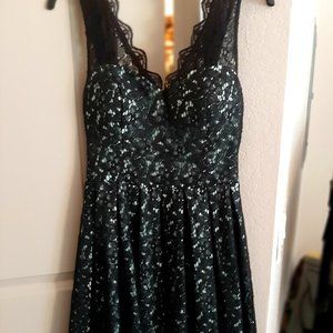 Modcloth Chi Chi London Black Lace Dress